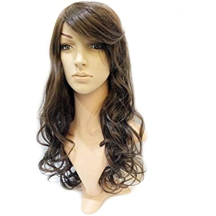 DILLARDS Trendy Elegant Fluffy Front Lace Long Curly Wigs For Women - Brown - Image 4